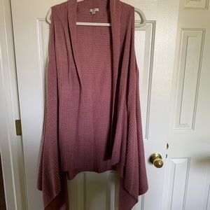 LOFT Sleeveless Open Waterfall Cardigan/Vest